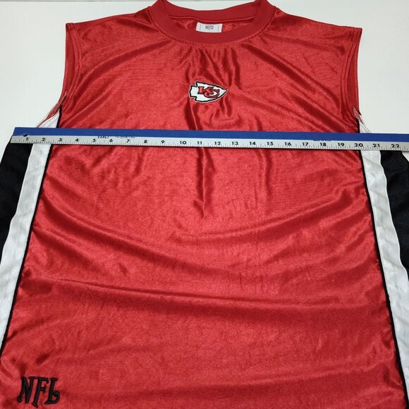 NFL Kansas City Chiefs Sleeveless Tank Top Embordered Logo NFL Chest 44" Measure - Picture 6 of 7